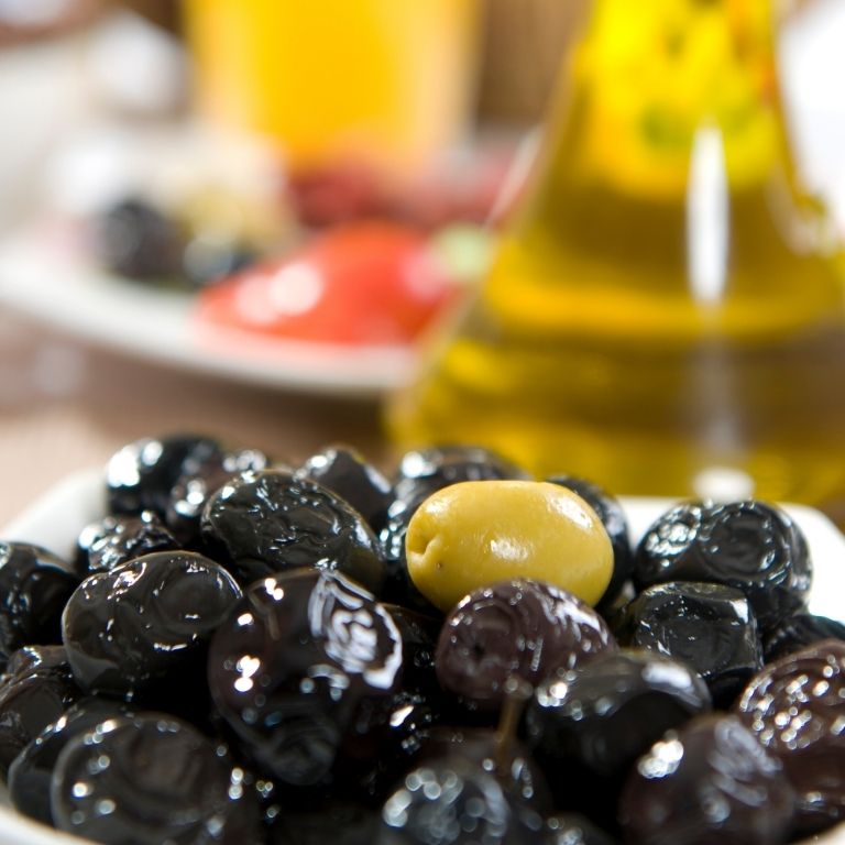 Yakelos Olives in the bath