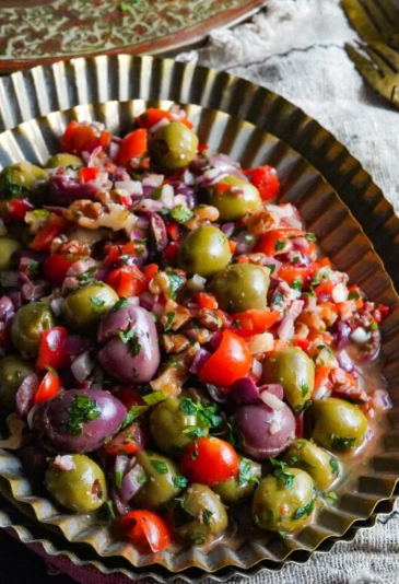 Shlada B’Zitoune: A Traditional Moroccan Olive Salad