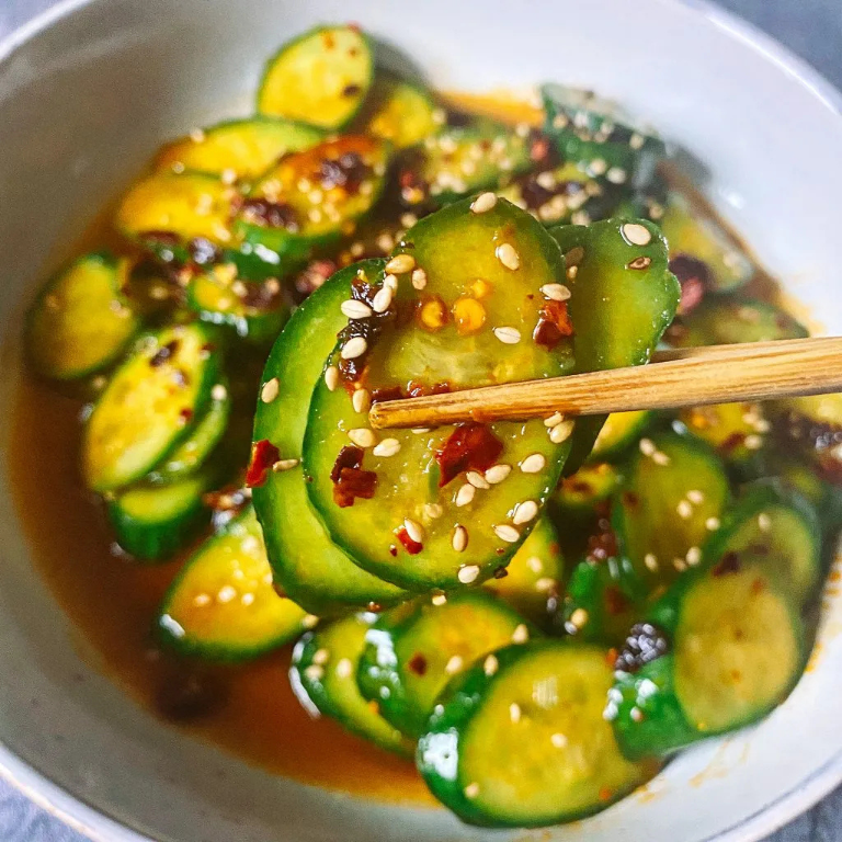 Yakelos Oriental Cucumber Salad on TikTok